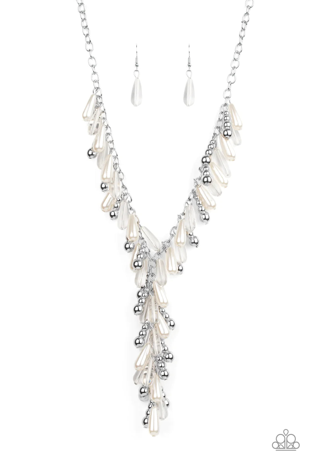 Dripping With DIVA-attitude - White Necklace