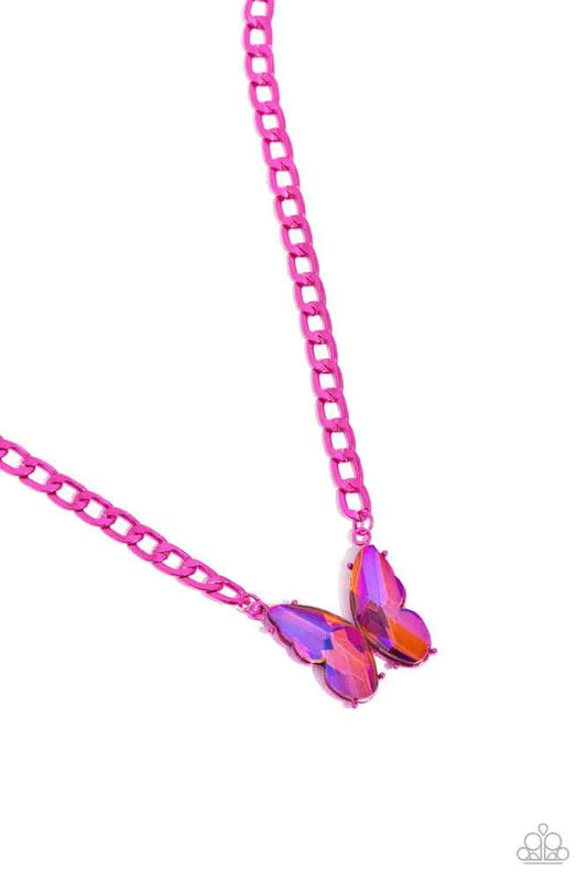 Fascinating Flyer - Pink - Necklace