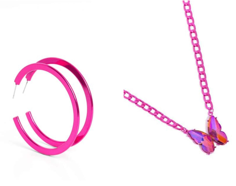 Pop HOOP - 2pc Set - Pink