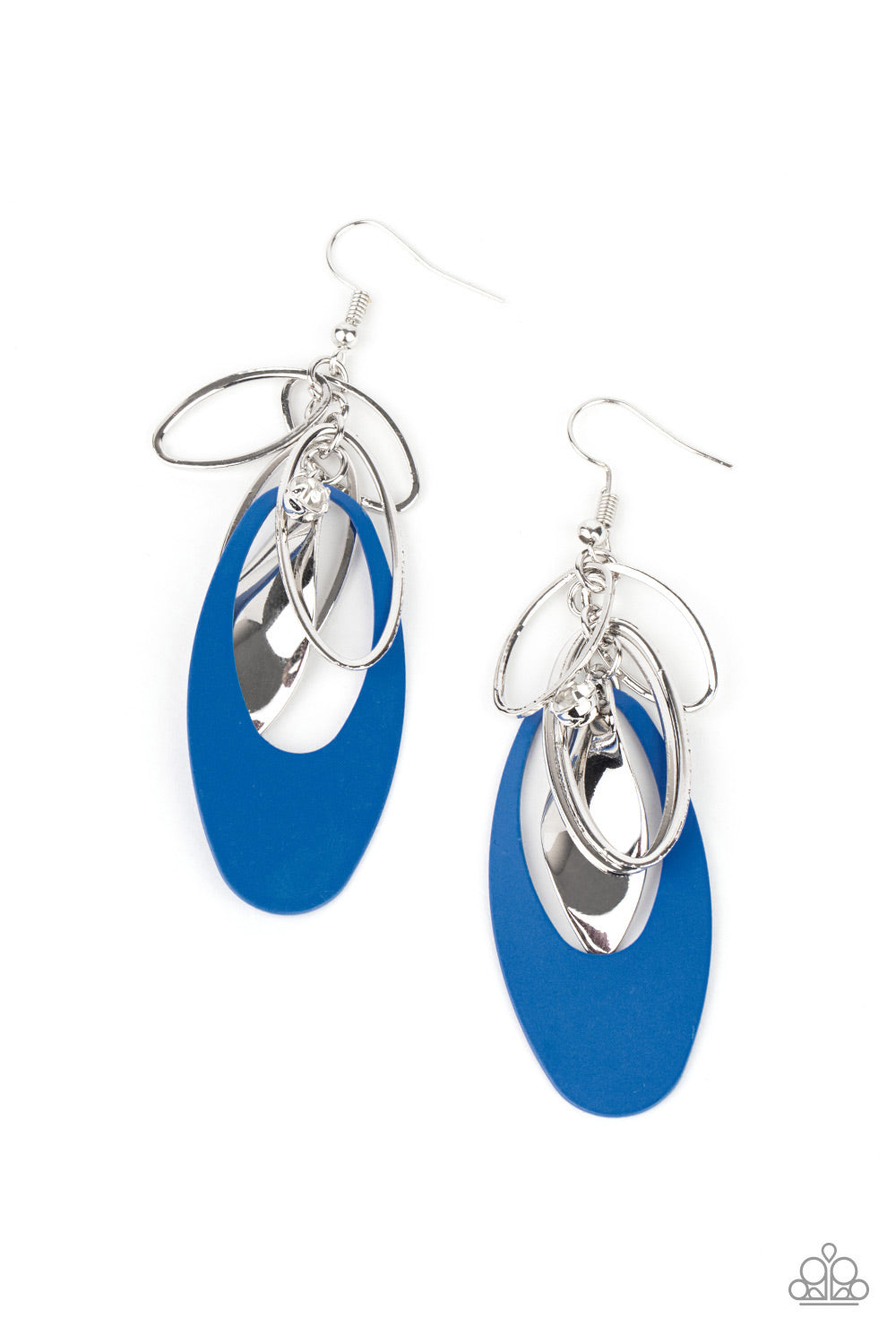 Ambitious Allure - Blue Earrings