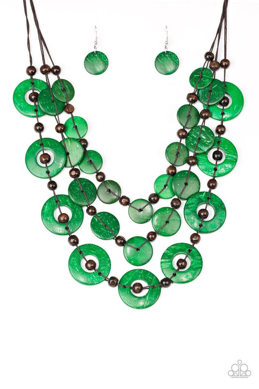 Catalina Coastin - Green Necklace